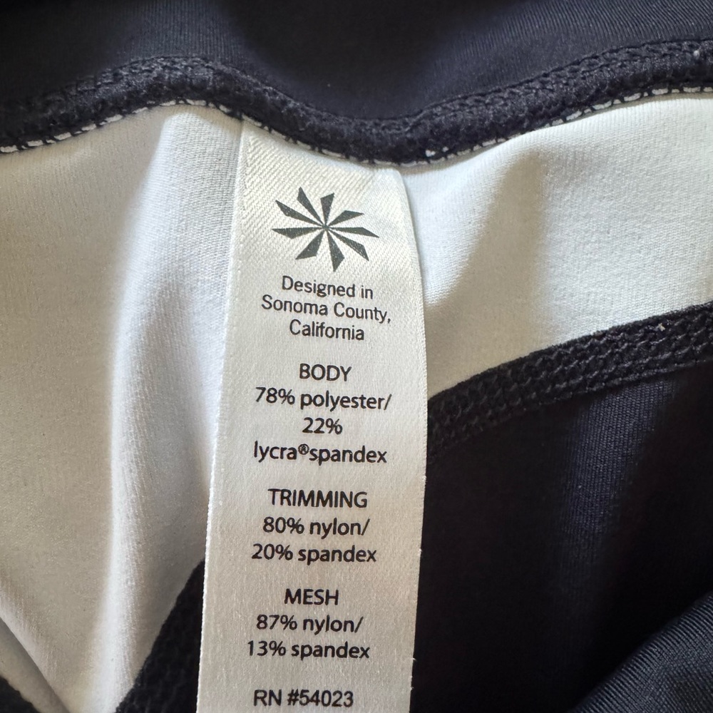 Athleta Black And Multicolor Patterned Leggings- … - image 6